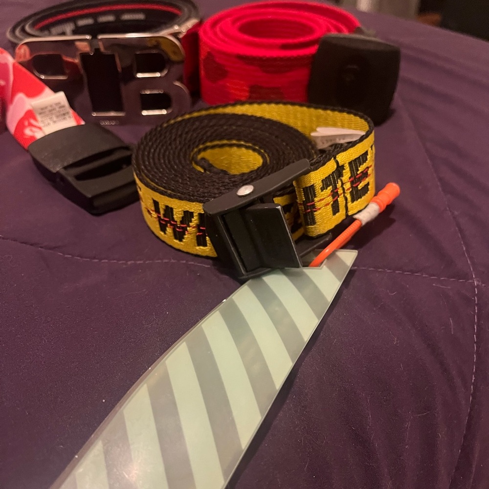 off white belt mini